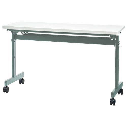 ネットフォース　ＧＯＯＬＯＯ（グールー）　フォールディングテーブル　１２００×４５０×７００ｍｍ　シルバー／ホワイト　ＧＬＦ－１２４５－ＴＷ－ＳＶＷＨ　１台1