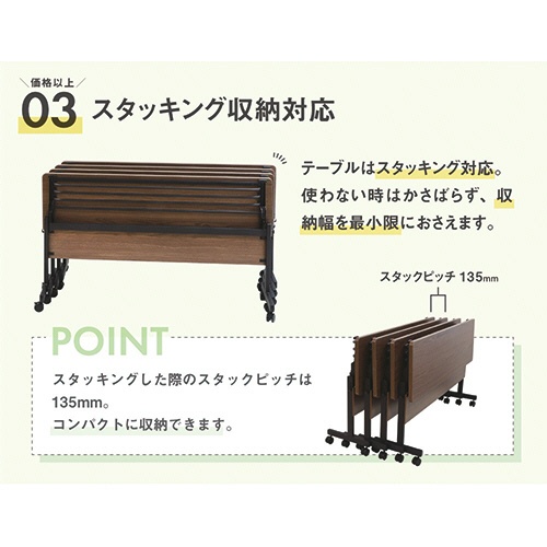 ネットフォース　ＧＯＯＬＯＯ（グールー）　フォールディングテーブル　１２００×４５０×７００ｍｍ　シルバー／ホワイト　ＧＬＦ－１２４５－ＴＷ－ＳＶＷＨ　１台4