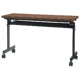 ネットフォース GOOLOO(グールー) フォールディングテーブル 1200×450×700mm ブラック/ウォールナット GLF-1245-TW-BKWN 1台