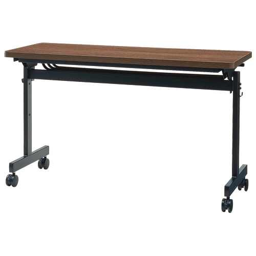 ネットフォース　ＧＯＯＬＯＯ（グールー）　フォールディングテーブル　１２００×４５０×７００ｍｍ　ブラック／ウォールナット　ＧＬＦ－１２４５－ＴＷ－ＢＫＷＮ　１台1