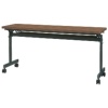 ネットフォース GOOLOO(グールー) フォールディングテーブル 1500×450×700mm ブラック/ウォールナット GLF-1545-TW-BKWN 1台