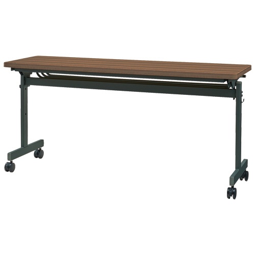 ネットフォース　ＧＯＯＬＯＯ（グールー）　フォールディングテーブル　１５００×４５０×７００ｍｍ　ブラック／ウォールナット　ＧＬＦ－１５４５－ＴＷ－ＢＫＷＮ　１台1