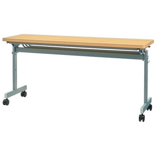 ネットフォース　ＧＯＯＬＯＯ（グールー）　フォールディングテーブル　１５００×４５０×７００ｍｍ　シルバ／ナチュラル　ＧＬＦ－１５４５－ＴＷ－ＳＶＮＡ　１台1