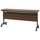 ネットフォース GOOLOO(グールー) フォールディングテーブル 幕板付 1500×450×700mm ブラック/ウォールナット GLF-1545M-TW-BKWN 1台