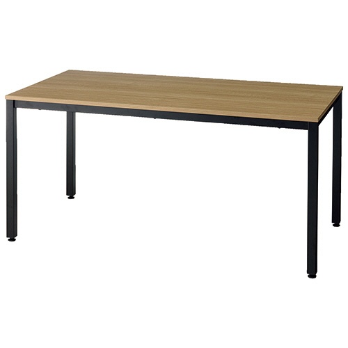 エランサ　スクエアテーブル　幅１５００×奥行７５０ｍｍ　天板：ウォールナット　脚：ブラック　（組立設置込）　ＬＢＳ－１５７５ＷＮ　１台1