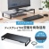 サンワサプライ　ＵＳＢハブ付モニター台（ＵＳＢ　Ａポート×４）　幅６００×奥行２４０×高さ８６ｍｍ　ブラック　ＭＲ－ＬＣ２１５ＢＫ　１台3