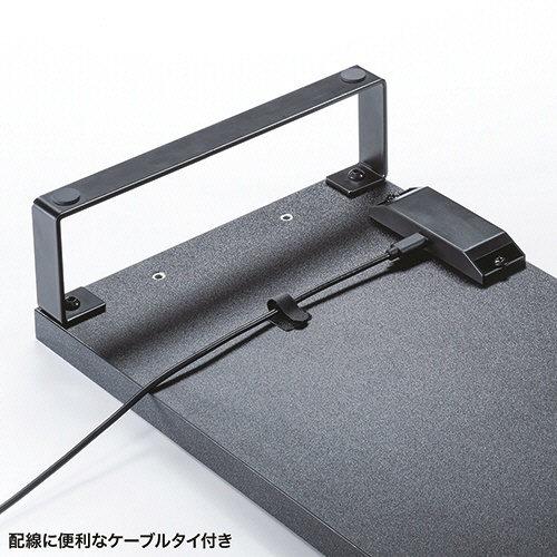 サンワサプライ　ＵＳＢハブ付モニター台（ＵＳＢ　Ａポート×４）　幅６００×奥行２４０×高さ８６ｍｍ　ブラック　ＭＲ－ＬＣ２１５ＢＫ　１台7