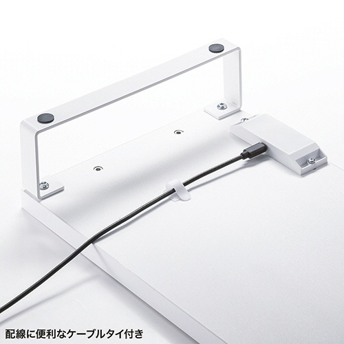 サンワサプライ　ＵＳＢハブ付モニター台（ＵＳＢ　Ａポート×４）　幅６００×奥行２４０×高さ８６ｍｍ　ホワイト　ＭＲ－ＬＣ２１５Ｗ　１台7