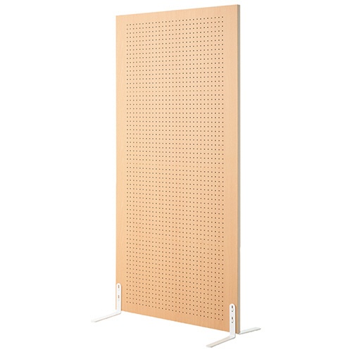有孔ボードスクリーン　安定脚タイプ　幅９００×高さ１８００ｍｍ　ナチュラル木目　１台1