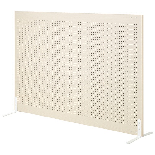 トーカイスクリーン　有孔ボードスクリーン　安定脚タイプ　幅１２００×高さ１８００ｍｍ　ホワイト木目　１台3