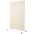 有孔ボードスクリーン　キャスター脚タイプ　幅１２００×高さ１８７０ｍｍ　ホワイト木目　１台
