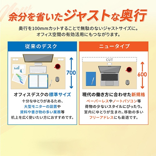 ネットフォース　ＮＵＴＳ（ナッツ）　片袖机　袖３段　１０００×６００×７００ｍｍ　本体・天板・袖箱：ホワイト　ＬＫＤ－１０６－ＴＷ－ＷＨＷＨ－３　１台6