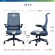 ネットフォース　Ａｕｒｏｒａ　Ｄｅｓｉｇｎ（オーロラデザイン）チェア　肘付　ブルー　ＡＲＤ－１－ＴＷ－ＢＬ　１脚2
