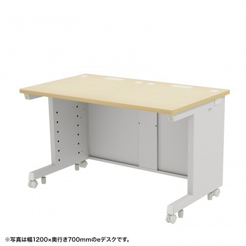サンワサプライ　ｅデスク　幅１２５０×奥行７００×高さ７００ｍｍ　薄い木目（ＲｏＨＳ指令１０準拠）　ＥＤ－ＳＫ１２５７０ＬＭ　１台1