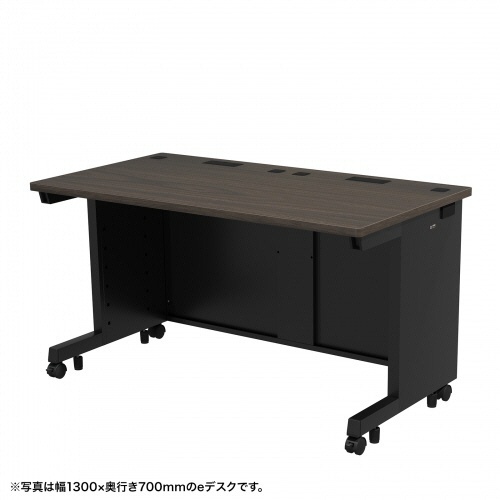 サンワサプライ　ｅデスク　幅１３５０×奥行７００×高さ７００ｍｍ　濃い木目（ＲｏＨＳ指令１０準拠）　ＥＤ－ＳＫ１３５７０Ｍ　１台1