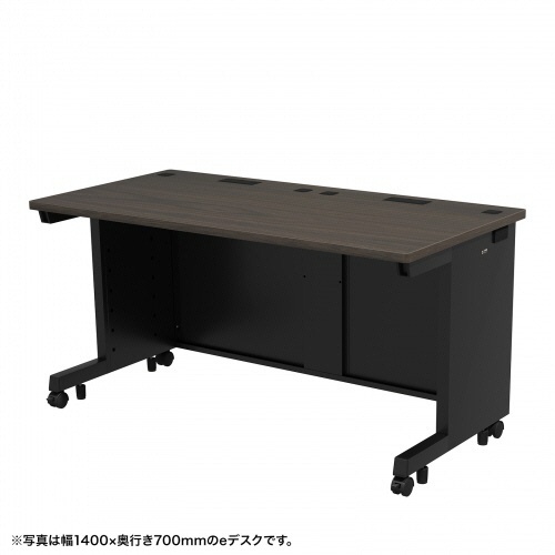 サンワサプライ　ｅデスク　幅１４５０×奥行７００×高さ７００ｍｍ　濃い木目（ＲｏＨＳ指令１０準拠）　ＥＤ－ＳＫ１４５７０Ｍ　１台1
