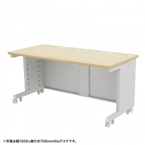 サンワサプライ　ｅデスク　幅１５５０×奥行７００×高さ７００ｍｍ　薄い木目（ＲｏＨＳ指令１０準拠）　ＥＤ－ＳＫ１５５７０ＬＭ　１台1
