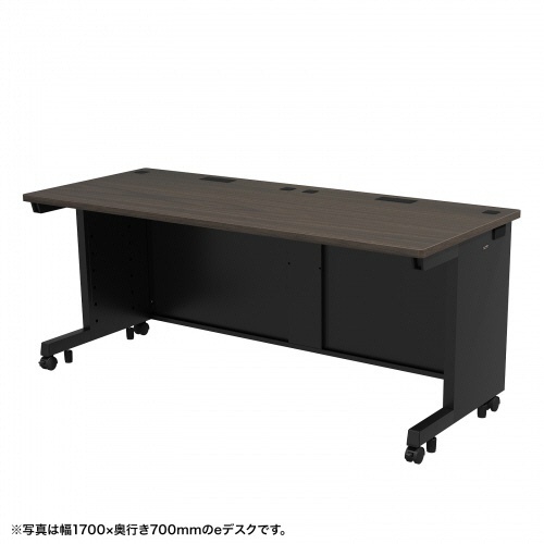 サンワサプライ　ｅデスク　幅１７５０×奥行７００×高さ７００ｍｍ　濃い木目（ＲｏＨＳ指令１０準拠）　ＥＤ－ＳＫ１７５７０Ｍ　１台1
