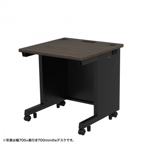 サンワサプライ　ｅデスク　幅７５０×奥行７００×高さ７００ｍｍ　濃い木目（ＲｏＨＳ指令１０準拠）　ＥＤ－ＳＫ７５７０Ｍ　１台1
