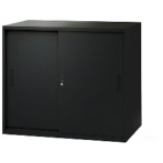 ネットフォース　イーセンブリー　８８４０書庫　引戸書庫　２段　シリンダー錠　幅８８０×奥行４００×高さ７５０ｍｍ　ＥＡ－８８４０－２Ｈ－ＴＷ