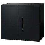 ネットフォース　イーセンブリー　８８４０書庫　両開き書庫　シリンダー錠　２段　幅８８０×奥行４００×高さ７５０ｍｍ　ＥＡ－８８４０－２Ｒ－ＴＷ