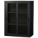ネットフォース　イーセンブリー　８８４０書庫　引戸書庫（アクリル扉）　シリンダー錠　３段　Ｗ８８０×Ｄ４００×Ｈ１１１０ｍｍ　ブラック　ＥＡ－８８４０Ｈ－３ＨＡ－ＴＷ－ＢＫ　１台1