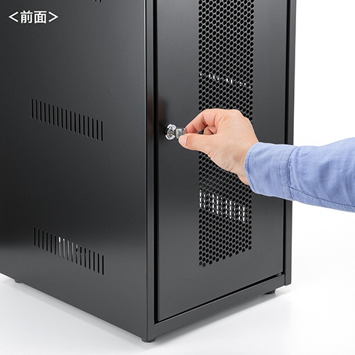 サンワサプライ　機器収納ボックス　幅３００×奥行３５０×高さ６００ｍｍ　ブラック　ＣＰ－ＫＢＯＸ７ＢＫ　１台5