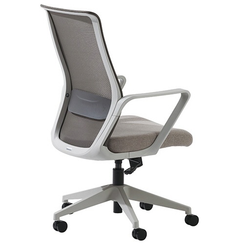 河淳　ＲＥＩＫＥＬ　ＣＨＡＩＲ（ライケルチェア）　フレーム：ホワイト　背：グレージュ　座：ベージュ　ＶＯＨ－０２０－ＨＴ－ＭＧＬ－ＦＢＬ　１脚2