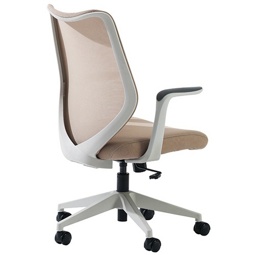 河淳　ＣＡＬＭＬＥＩ　ＣＨＡＩＲ（カームライチェア）　フレーム：ホワイト　背・座：ベージュ　ＶＯＨ－０２１－ＨＴ－ＭＢＬ　１脚2