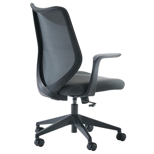 河淳　ＣＡＬＭＬＥＩ　ＣＨＡＩＲ（カームライチェア）　フレーム：ブラック　背・座：ダークグレー　ＶＯＨ－０２１－ＫＢ－ＭＧＤ　１脚2