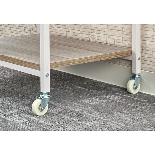 ＹＡＭＡＺＥＮ　デザインレンジラック　ワイド　３段　幅５７０×奥行４５５×高さ９１０ｍｍ　アンティークアイボリー／サンドホワイト　ＤＲＷ－ＷＩＤＥ（ＡＩＶ／ＳＷＨ）　１台2
