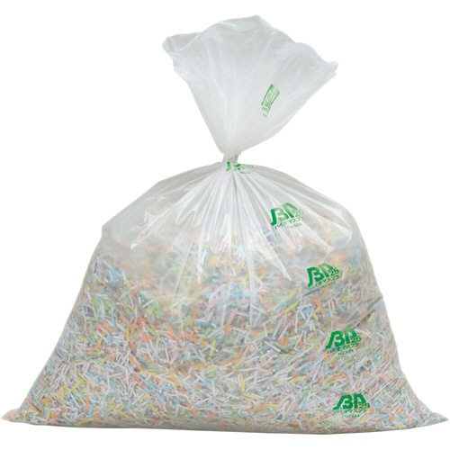 ＴＡＮＯＳＥＥ　バイオマス２５ポリ袋　白半透明　４５Ｌ　１パック（２０枚）2