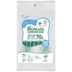ＴＡＮＯＳＥＥ　バイオマス２５ポリ袋　白半透明