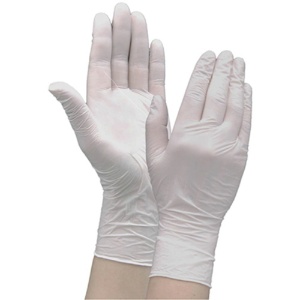 竹虎　ニトリル手袋　パウダーフリー　ホワイト　ＳＳ　１箱（２００枚）10