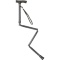 オオサキメディカル　プラスハート　すべりにくい杖　伸縮折りたたみ式　黒　１本
