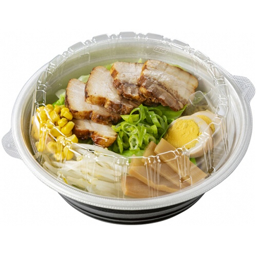 エフピコ　ＤＬＶ麺２０（５８）　本体　浅型　白黒　１パック（５０枚）2