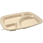 パックスタイル　ＢＢ竹バガス弁当　Ｎ２４－２０Ａ　ラミ　２３７×１９７×高さ２５ｍｍ　１パック（５０枚）