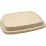 パックスタイル　ＢＢ竹バガス弁当　Ｎ２４－２０Ｆ　共蓋　２４５×２０５×高さ１８ｍｍ　１パック（５０枚）