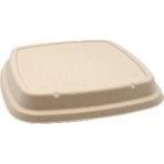 パックスタイル　ＢＢ竹バガス弁当　Ｎ２３－２３Ｆ　共蓋　２３５×２３５×高さ１８ｍｍ　１パック（５０枚）