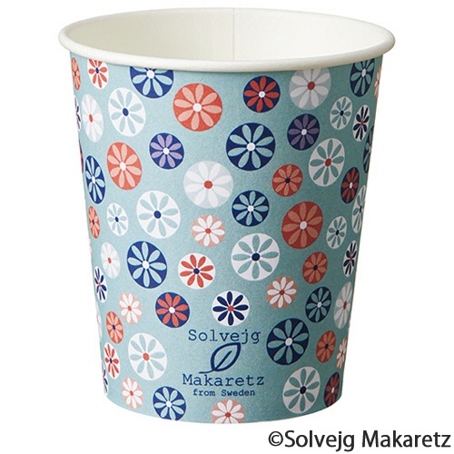 ＴＡＮＯＳＥＥ　紙コップ　Ｍｏｓａｉｃ　Ｆｌｏｒａｌ（モザイク　フローラル）　２０５ｍＬ（７オンス）　１パック（８０個）3