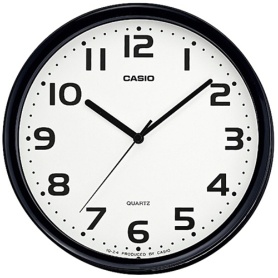 カシオ　掛時計　クオーツクロック　黒　ＩＱ－２４－１ＪＦ　１台