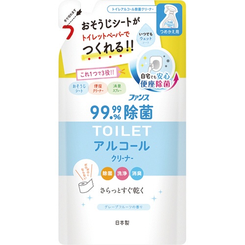 第一石鹸　ファンス　トイレ用アルコール除菌クリーナー　つめかえ用　３５０ｍＬ　１パック1