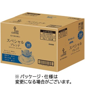 キーコーヒー　ＫＥＹ　ＤＯＯＲＳ＋　ドリップオン　スペシャルブレンド　８ｇ　１箱（１００袋）