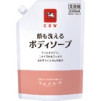 牛乳石鹸共進社　カウブランド　ツナグケア　顔も洗えるボディソープ　２０００ｍｌ