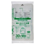 コア　裾野市　指定ごみ袋　不燃　手付き　白半透明　３０Ｌ　ＺＡ００３　１パック（１０枚）