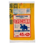 ジャパックス　松阪市　指定ごみ袋　可燃　黄半透明　Ｌ（４５Ｌ）　ＭＡＳ－４０　１パック（１０枚）