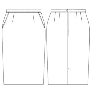 チクマ　スカート（セミロング丈）　トリコムバース　グレー　９号　ＵＦ３５０８－２０－９　１着2