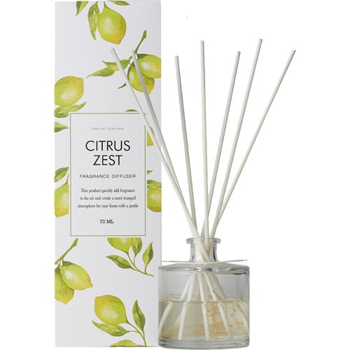 ユーロジャパンエレガンス　Ｇｒｅｅｎ　Ｏａｓｉｓ　リードディフューザー　シトラスゼスト　７０ｍＬ　ＩＤＧＯ０００６　１セット1