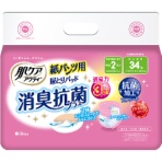 日本製紙クレシア　肌ケアアクティ　気持ちいい紙パンツ尿とりパッド　消臭抗菌プラス　２回分吸収