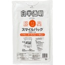 大倉工業　スマイルパック　脱臭ごみ袋　４５Ｌ　白半透明　Ｎ－５６　１パック（１０枚）